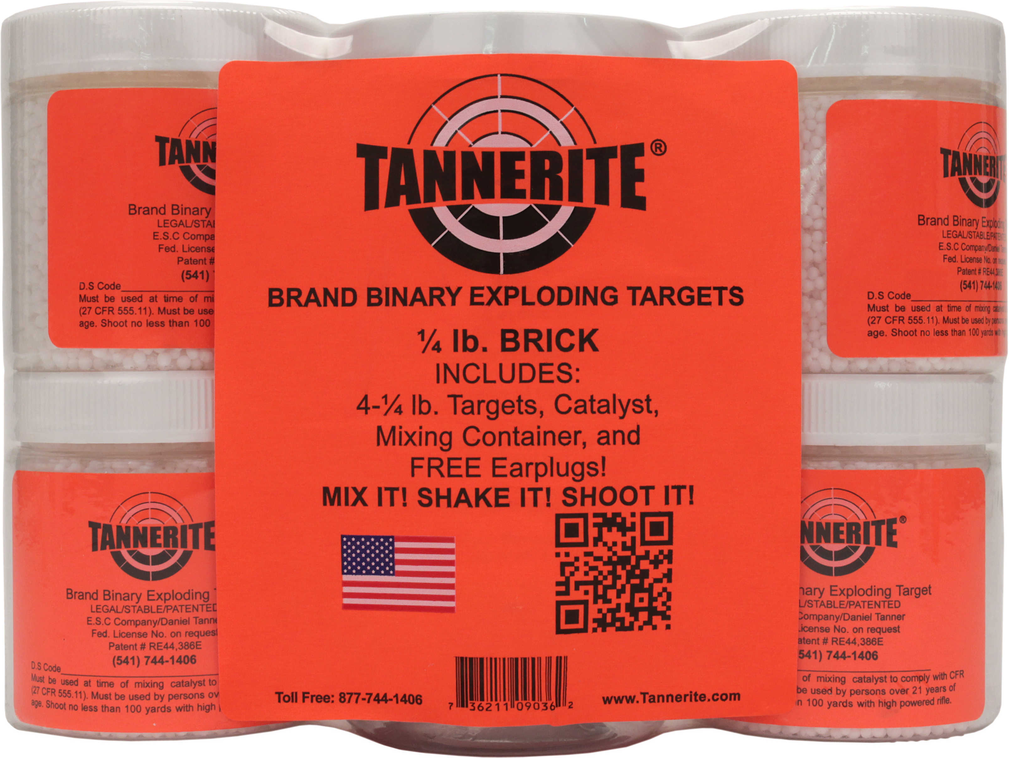 Tannerite 14Br Exploding Target 1/4 Lb Targets 4 Per Case