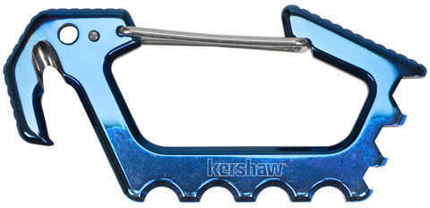 Kershaw Jens Carabiner Blue Polished Titanium Carbo-Nitride Coating Md: 1150BLUX