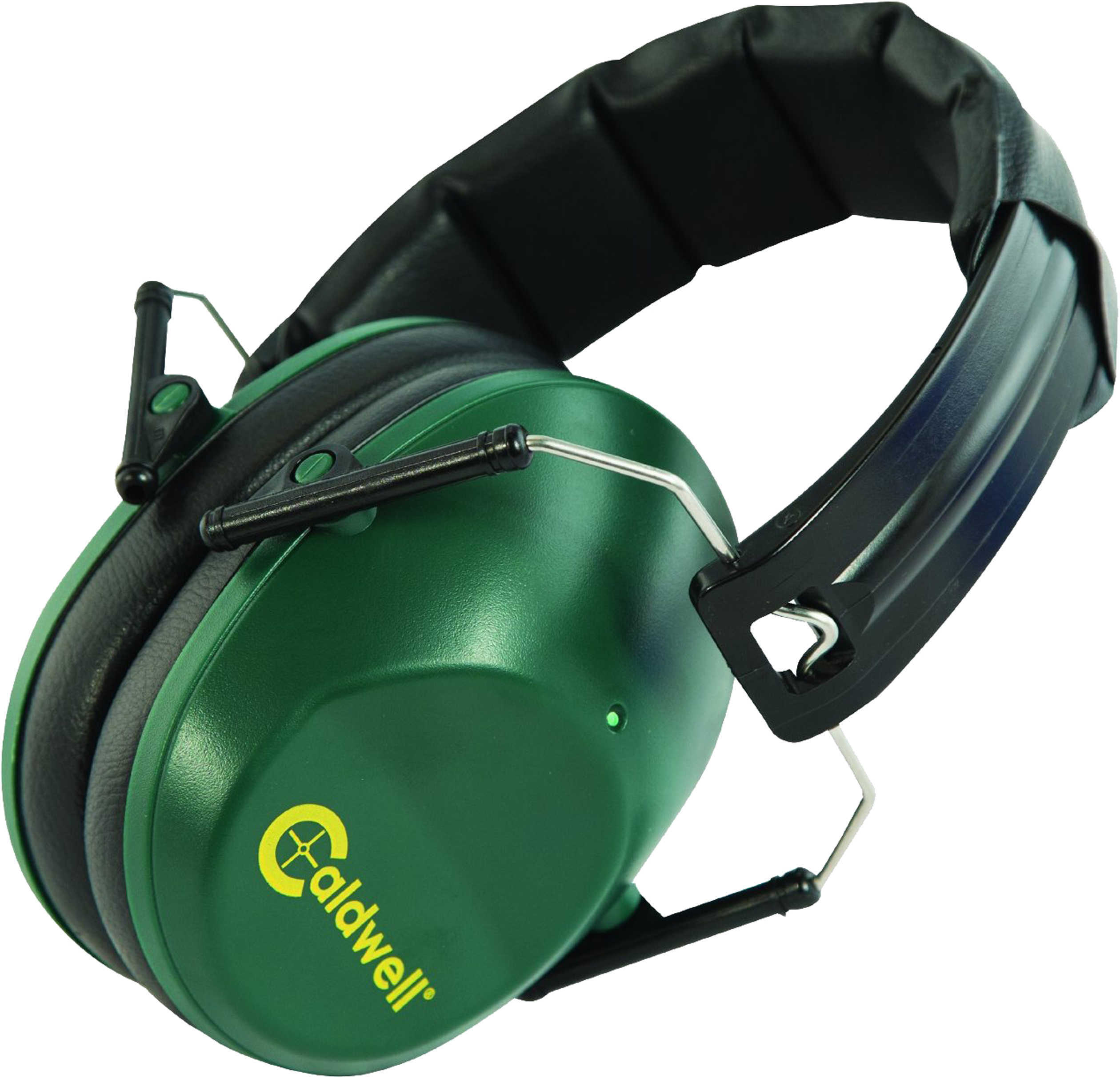 Caldwell Low Profile Range Earmuffs Hearing Protection 25 dB Green 498024
