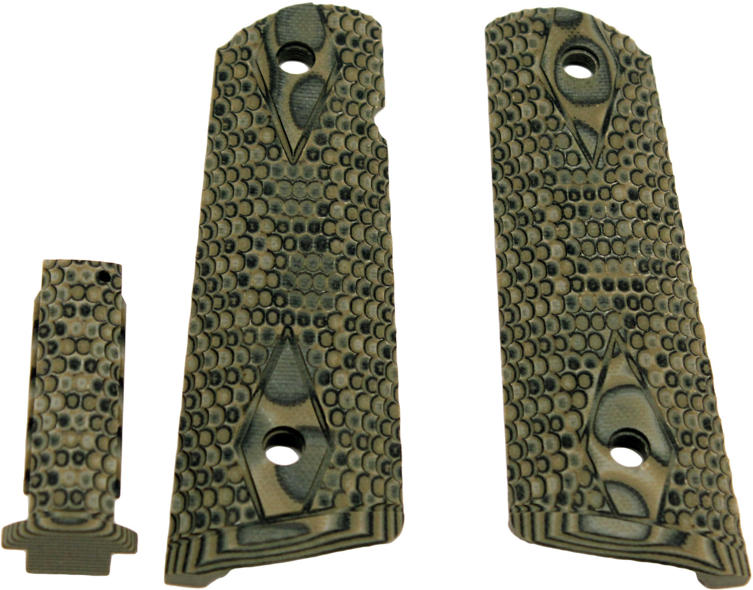 Hogue Grips Piranha Magrip Kit Fits Colt Government G-Mascus Green Finish Flat Mainspring G10 01228