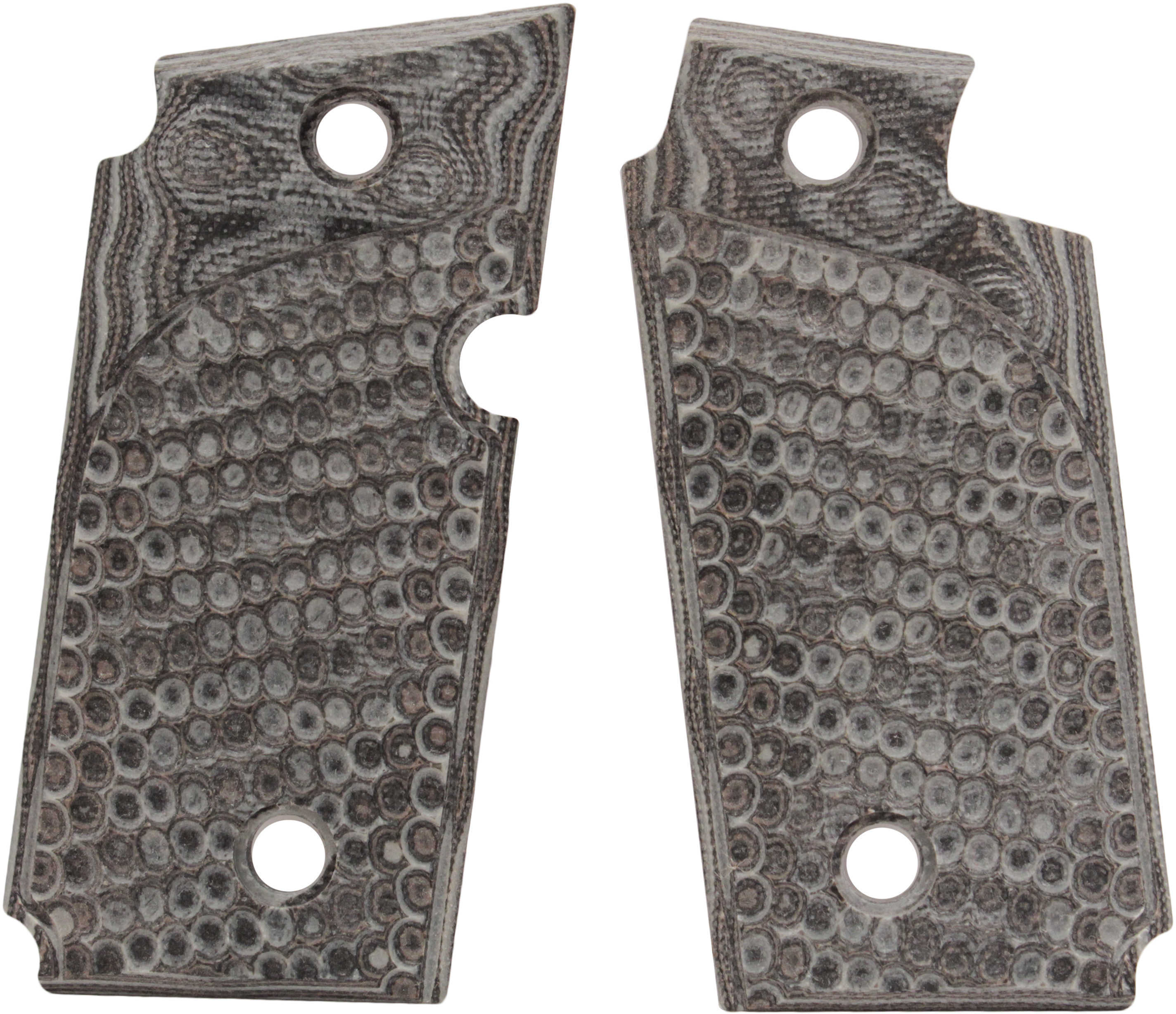 Hogue Grips Extreme G10 Piranha Fits Sig Sauer P238 Rubber G-Mascus Black/Gray 38137-BLKGRY