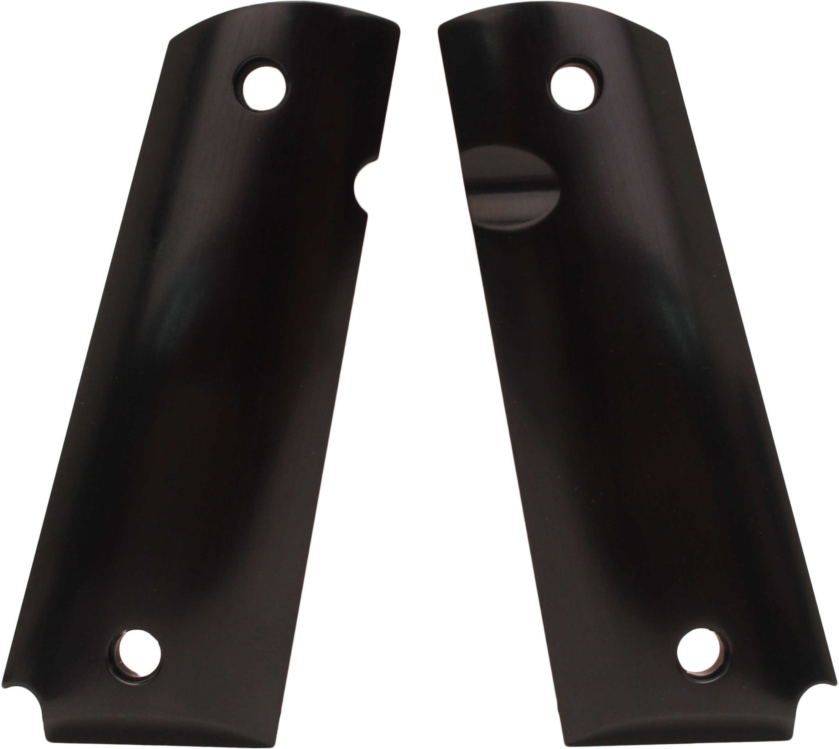 Hogue Grips Fits Colt Government Aluminum Brushed Gloss Black Finish 45166