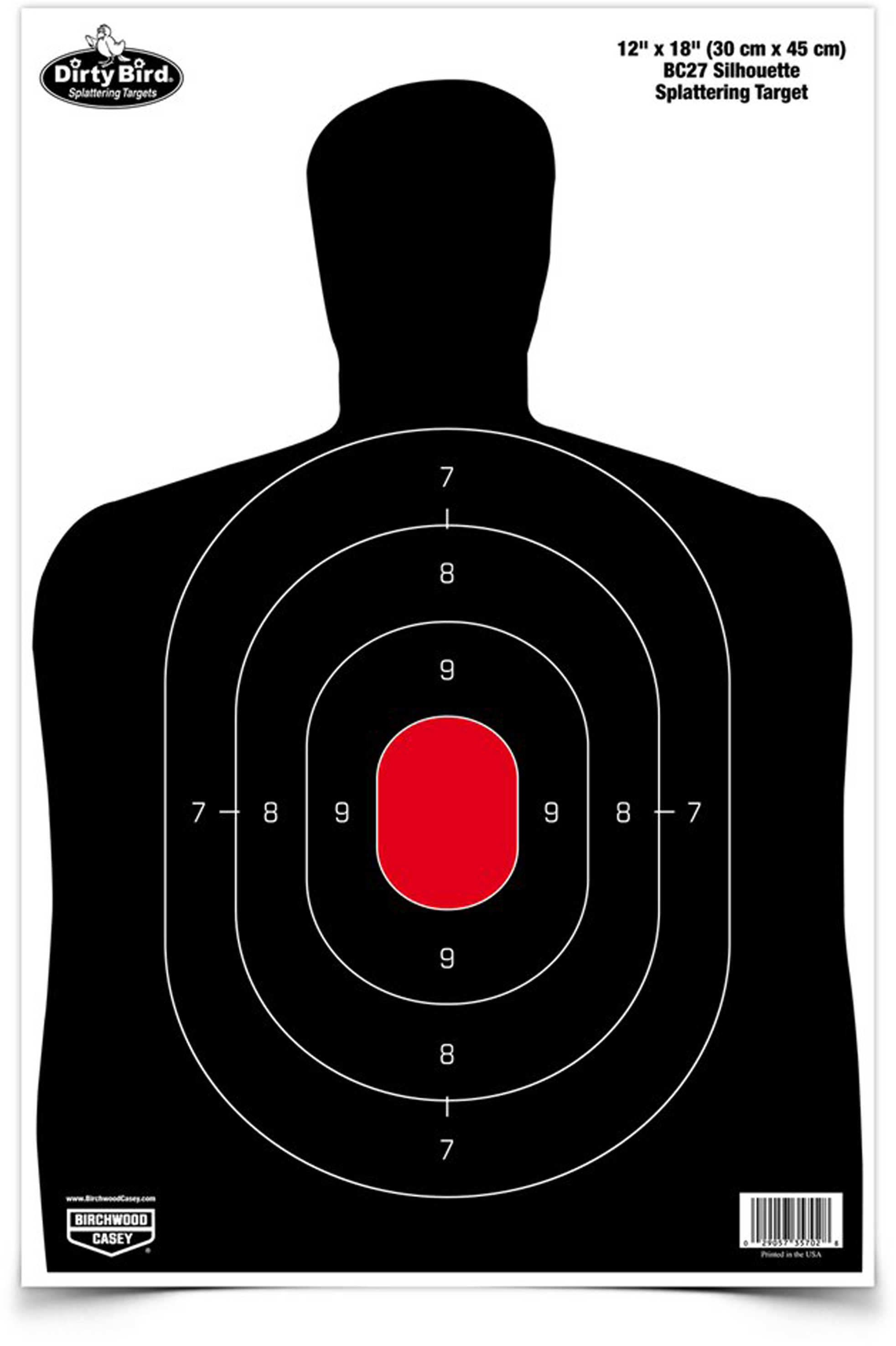 Birchwood Casey Dirty Bird BC27 Silhouette 12" x 18" Target (Per 50) Md: 35709