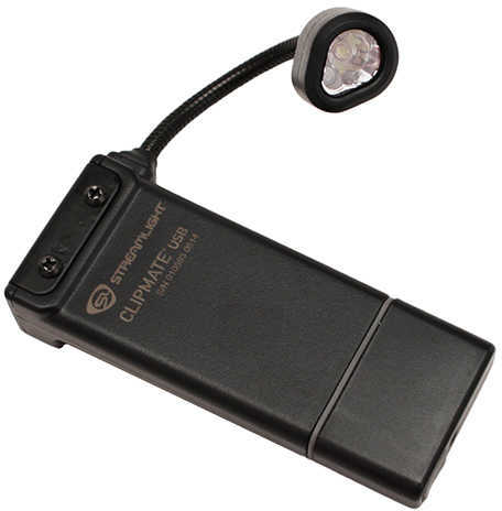 Streamlight Clipmate Flashlights USB w/120V AC, Black, White & Red LED Md: 61126