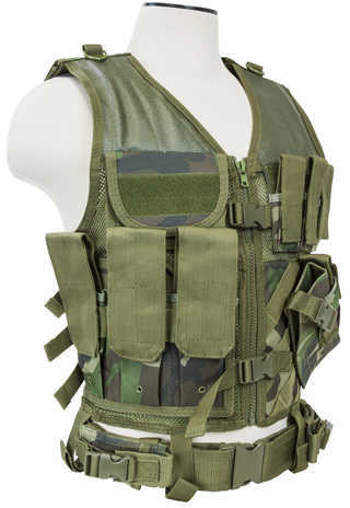 NcStar Tactical Vest Woodland Camo, M-Xl Md: CTV2916Wc
