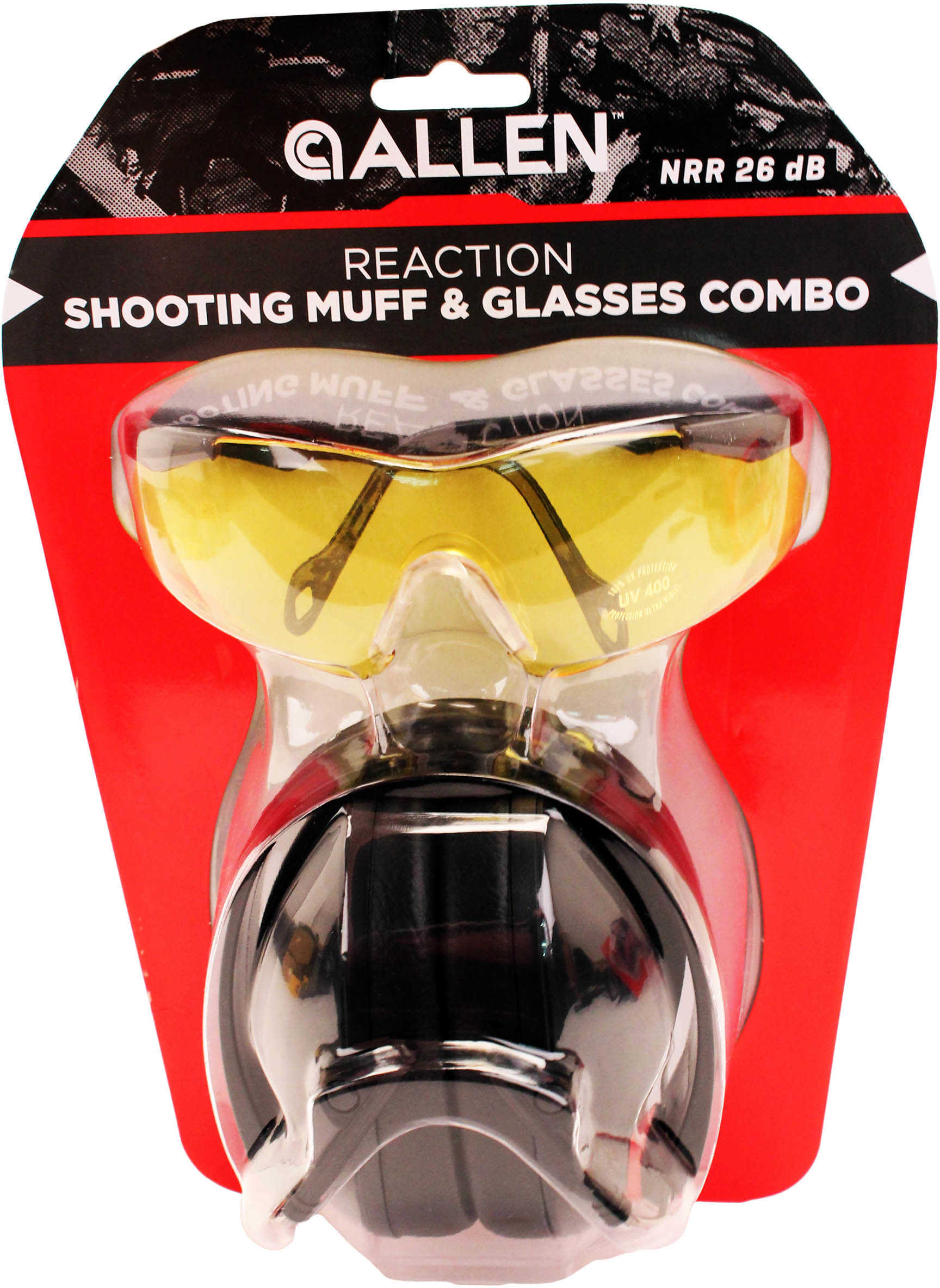 Allen Cases Reaction Shooting Muff & Glasses Combo Md: 2316