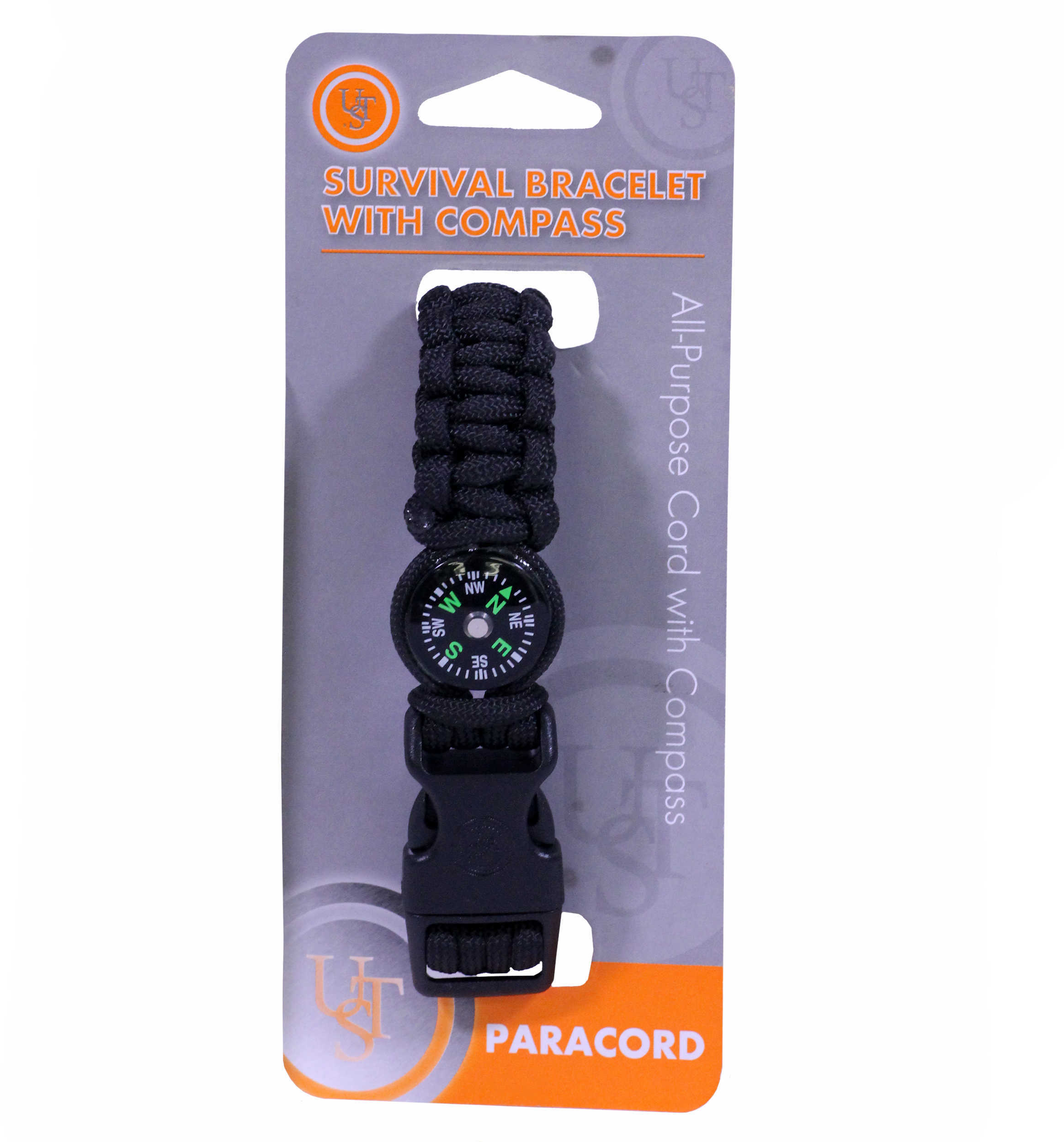 UST - Ultimate Survival Technologies Bracelet With Compass Black 20-295-345-E5