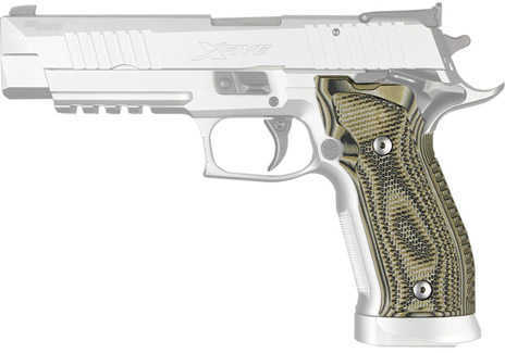 Hogue Sig P226 SAO X5/X6 Grip Pirahna G10 G-Mascus Green Md: 33138
