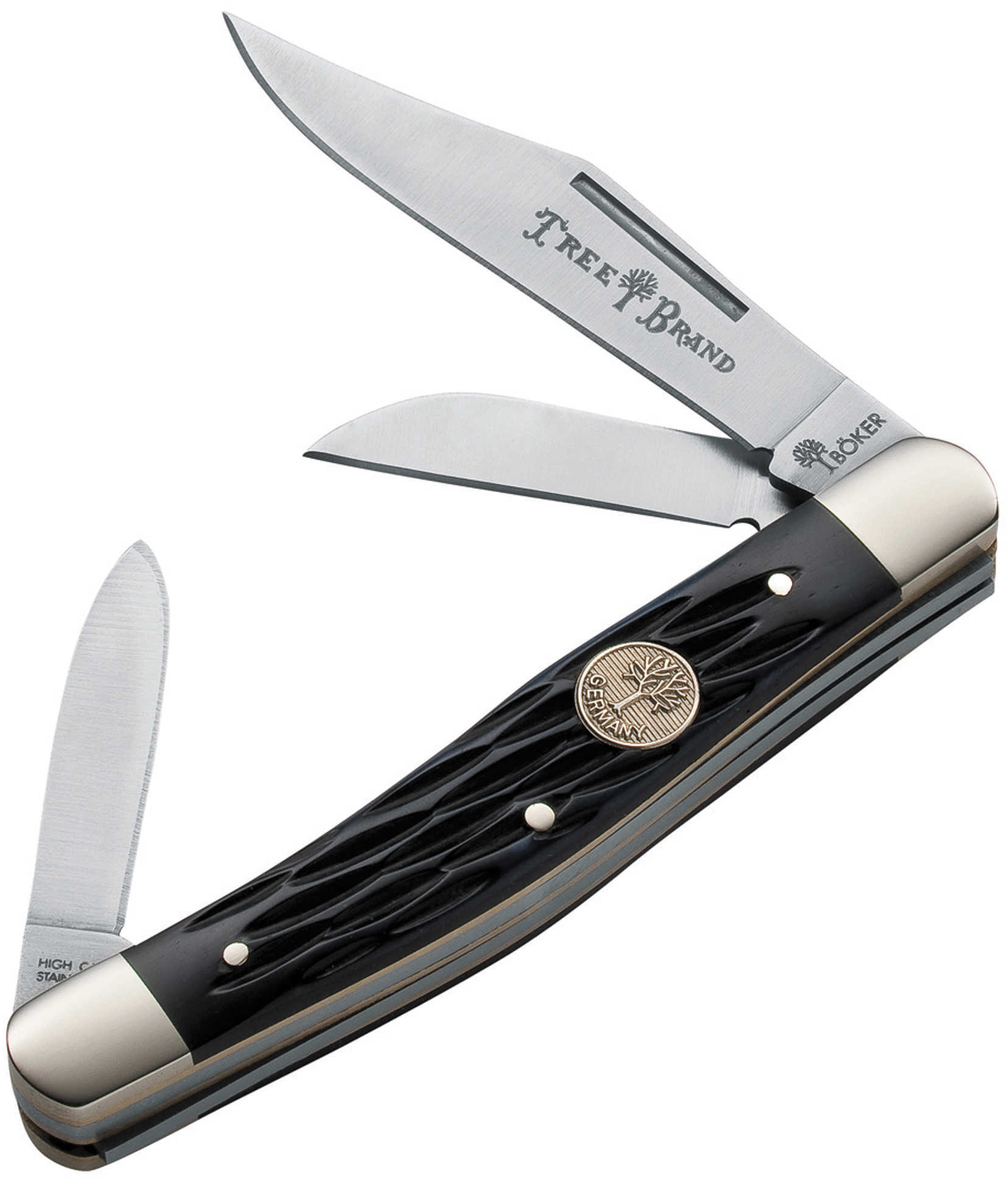 Boker USA Inc. Medium Stockman Jigged Pocket Knife Black Box Md: 110728