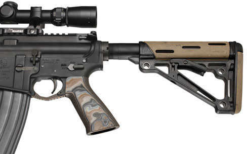 Hogue AR-15 No Finger Grooves, Grip Smooth G10 Dark Earth Md: 13767