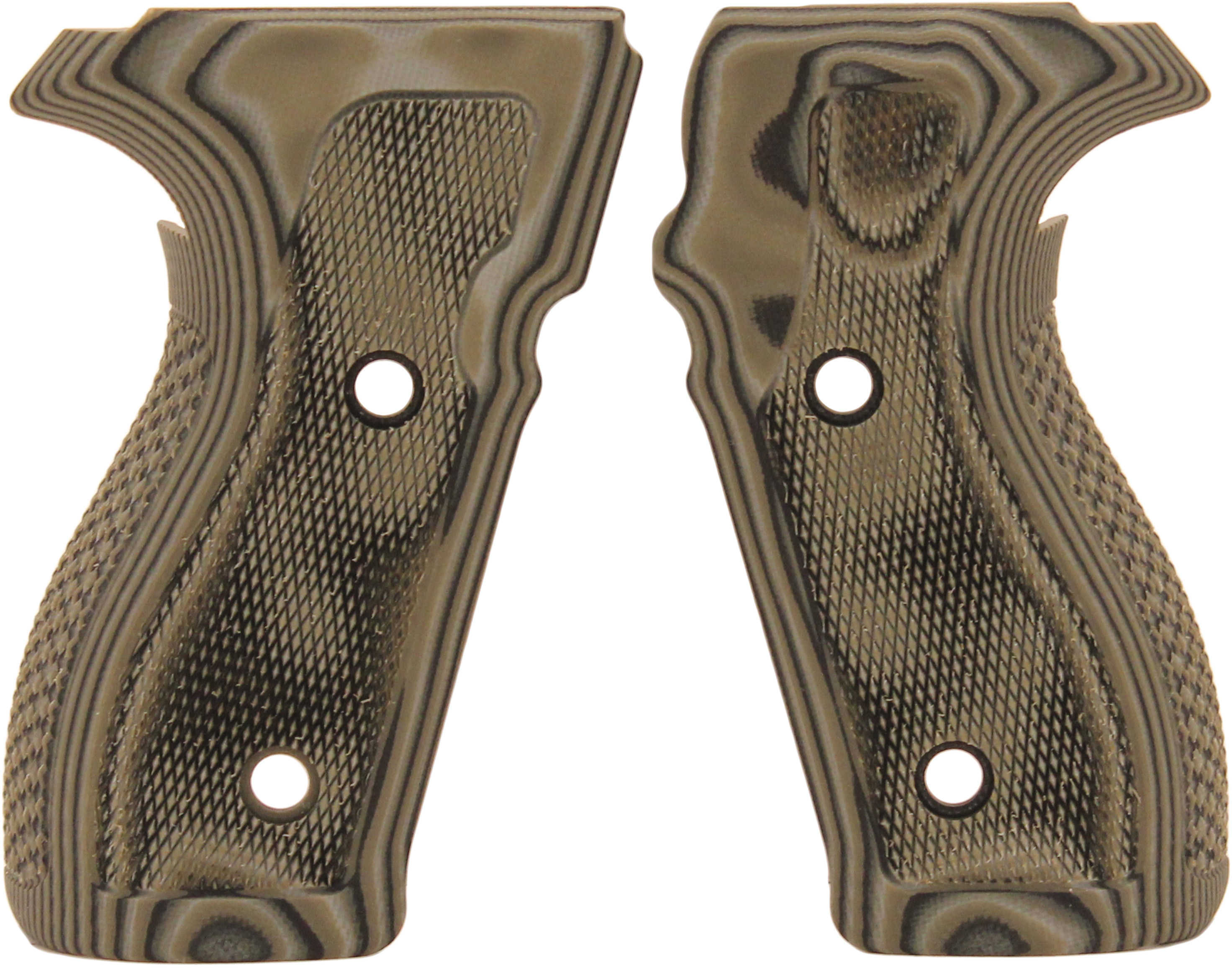 Hogue Sig P227 DA/SA Grip Checkered G10 G-Mascus Green Md: 47178