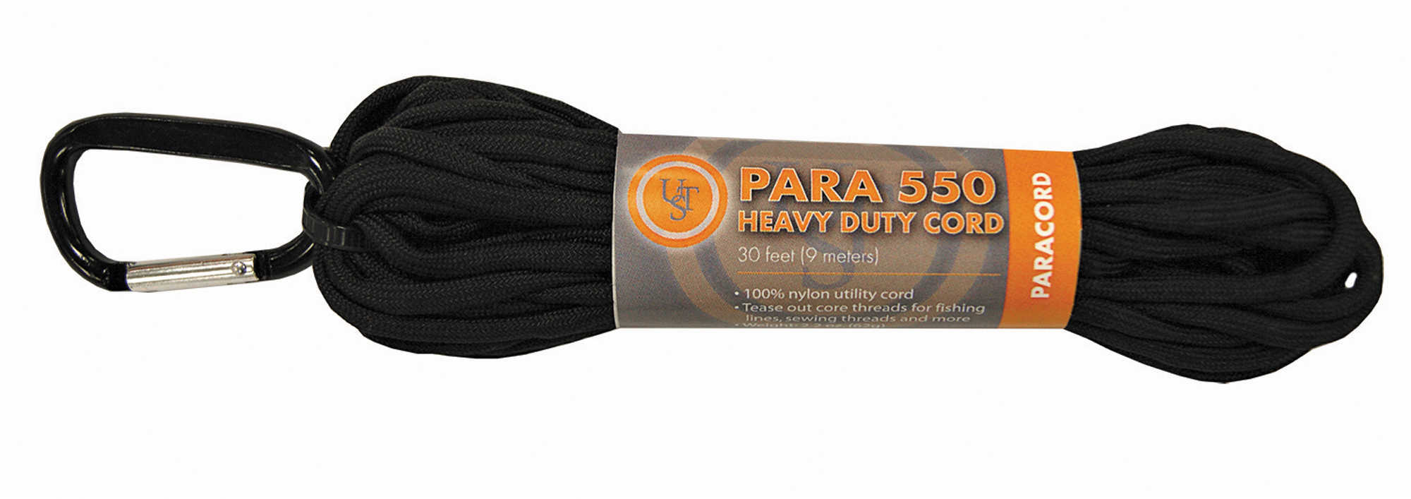 Ultimate Survival Technologies Paracord 550 30' Hank Black Md: 20-5X30-20
