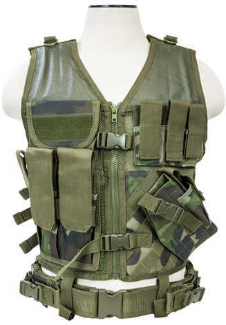 NcStar Tactical Vest Woodland Camo, Xl-Xxl Md: CTVL2916Wc