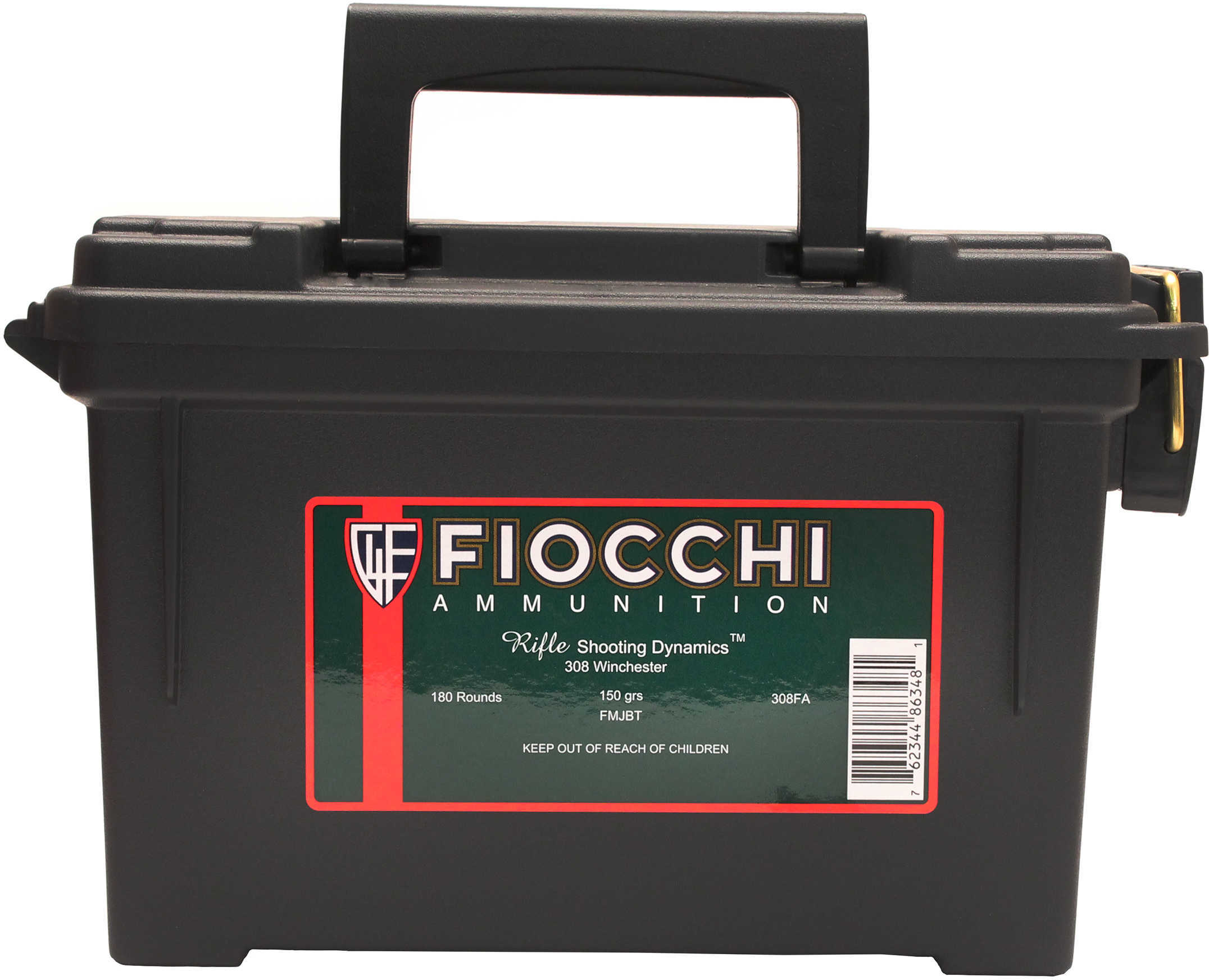 308 Winchester 180 Rounds Ammunition Fiocchi Ammo 150 Grain Full Metal Jacket