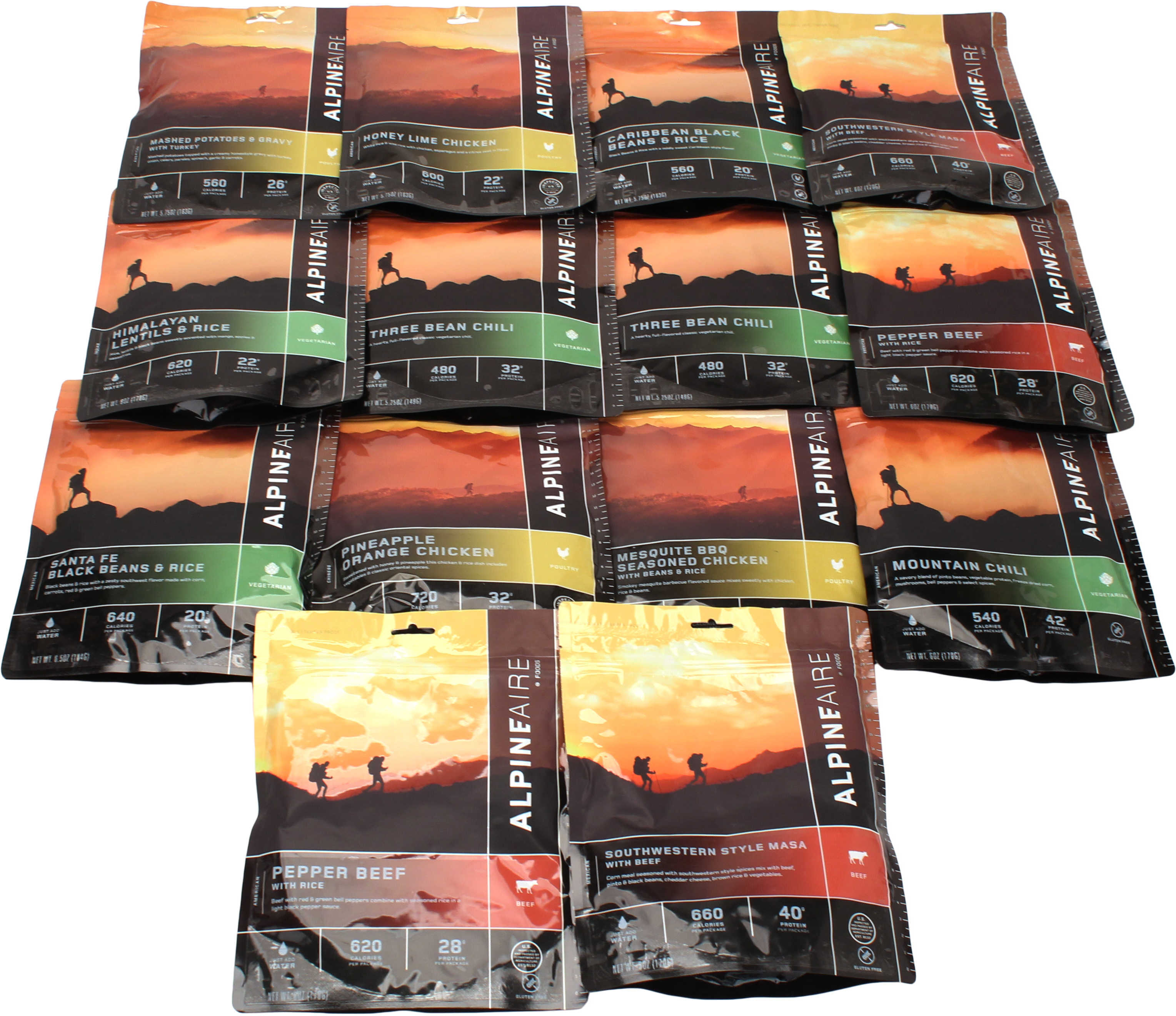 Alpine Aire Foods 7 Day Meal Kit (14 Pouches) Gluten Free Md: 60504