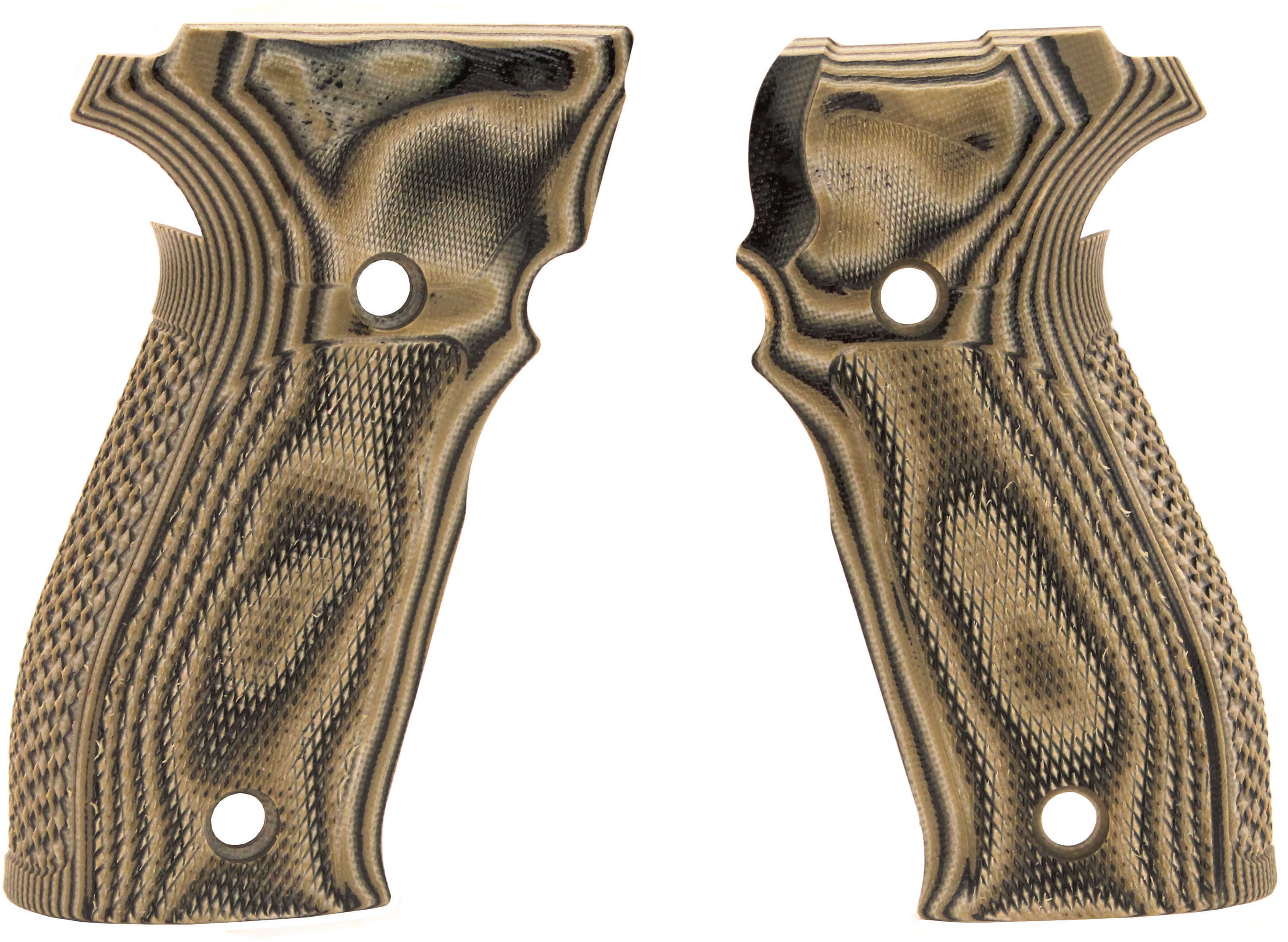 Hogue Sig P226 Grip DA/SA Allround Checkered G10 G-Mascus Green Md: 23158
