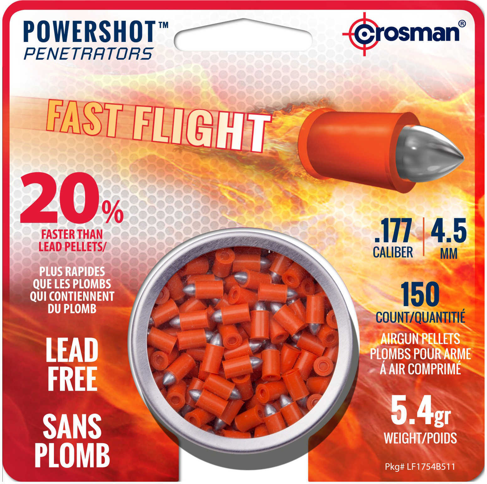 Crosman Fast Flight Penetrator .177 Ammo 150 pk-img-1