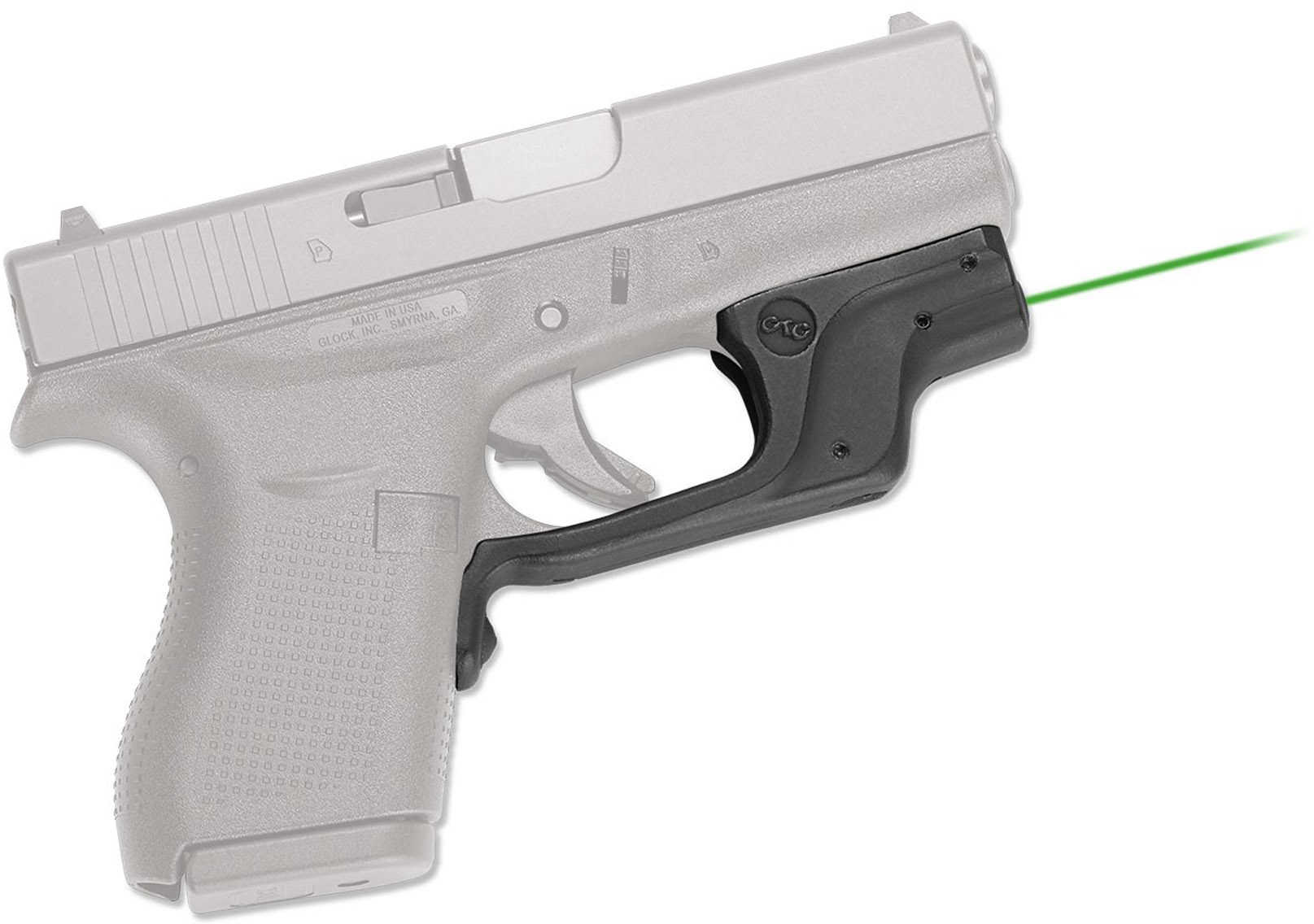 Crimson Trace LG-443G Green Laserguard For Glock 42 & 43-img-1