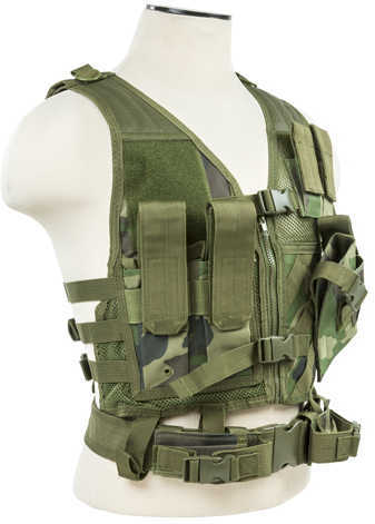 NcStar Tactical Vest Woodland, XS-Small Md: CTVC2916Wc