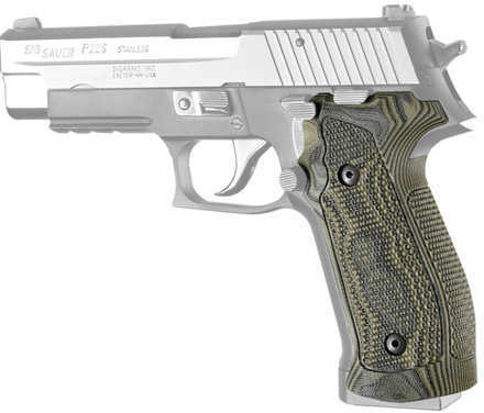 Hogue Sig P226 Grip DA/SA MaGrip Pirahna G10 G-Mascus Green Md: 23138