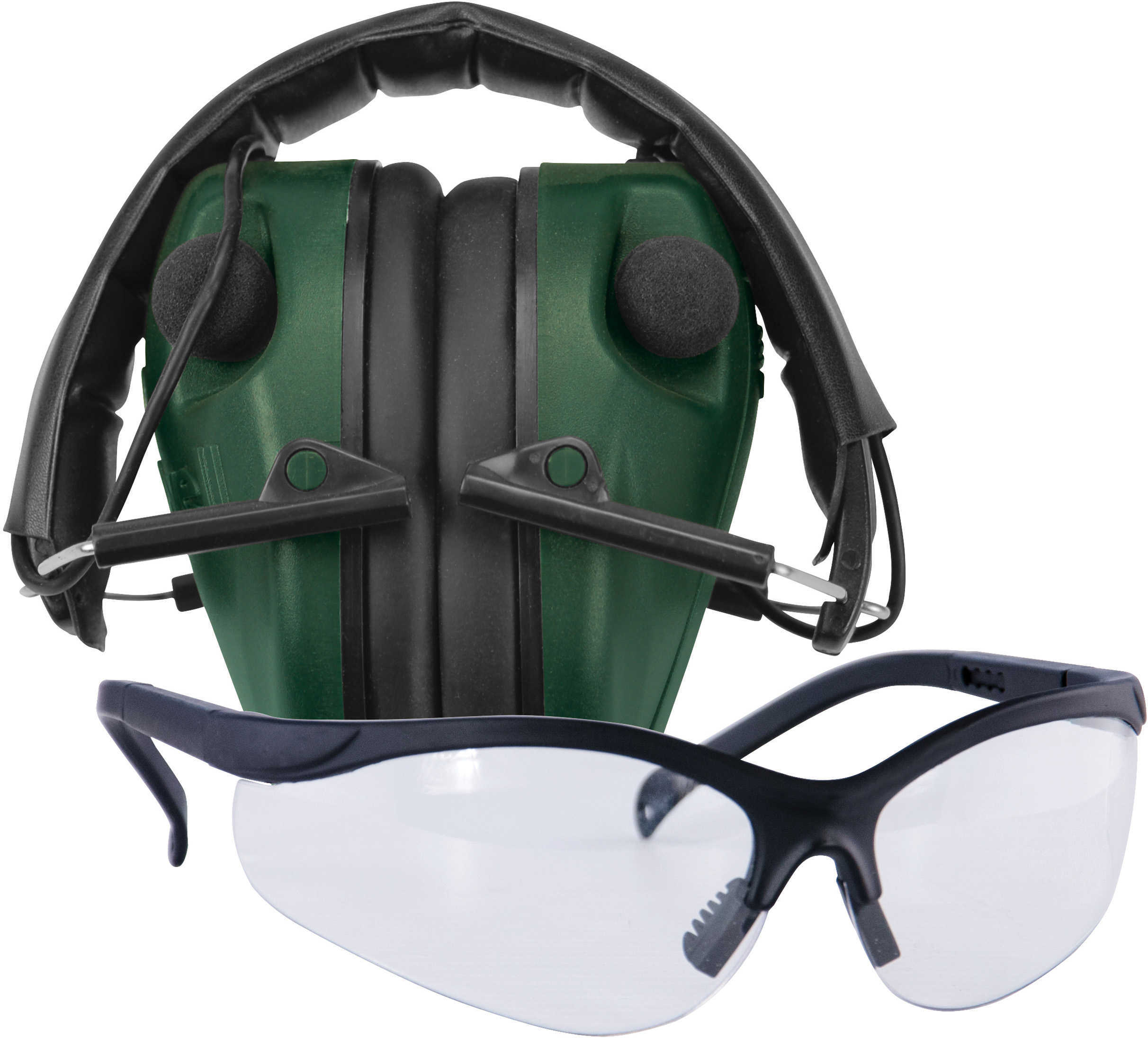 Caldwell E-Max Electronic Hearing Protection Low Profile w/Shooting Glasses Md: 487309