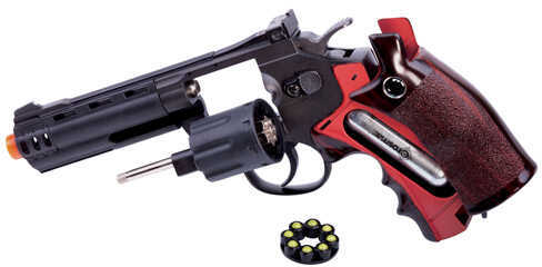 Crosman GF600 6mm Airsoft 8 Shot, 357 Revolver, CO2 Powered and Semi-Auto