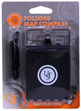 Ultimate Survival Technologies UST Folding Map Compass Md: 20-02149-10
