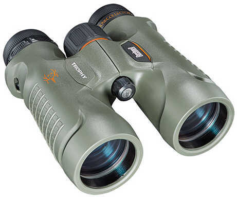 Bushnell Trophy Binoculars 10X42mm, Bone Collector, Green, Roof Prism Md: 334210