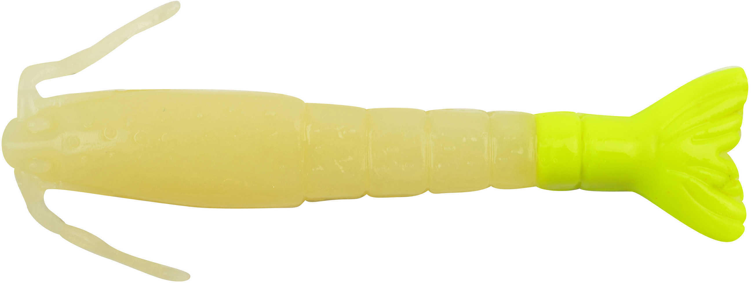 Berkley Gulp! Shrimp, 3" Glow/Chartreuse 1240004