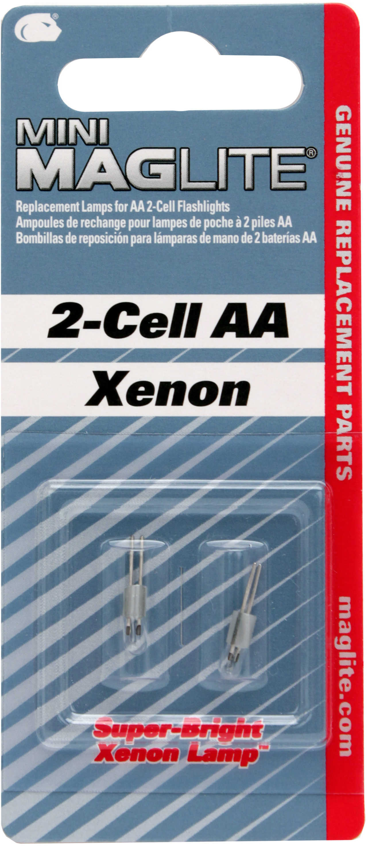 Maglite Replacement Bulb AA Mini-Mag (2 Pack) LM2A001