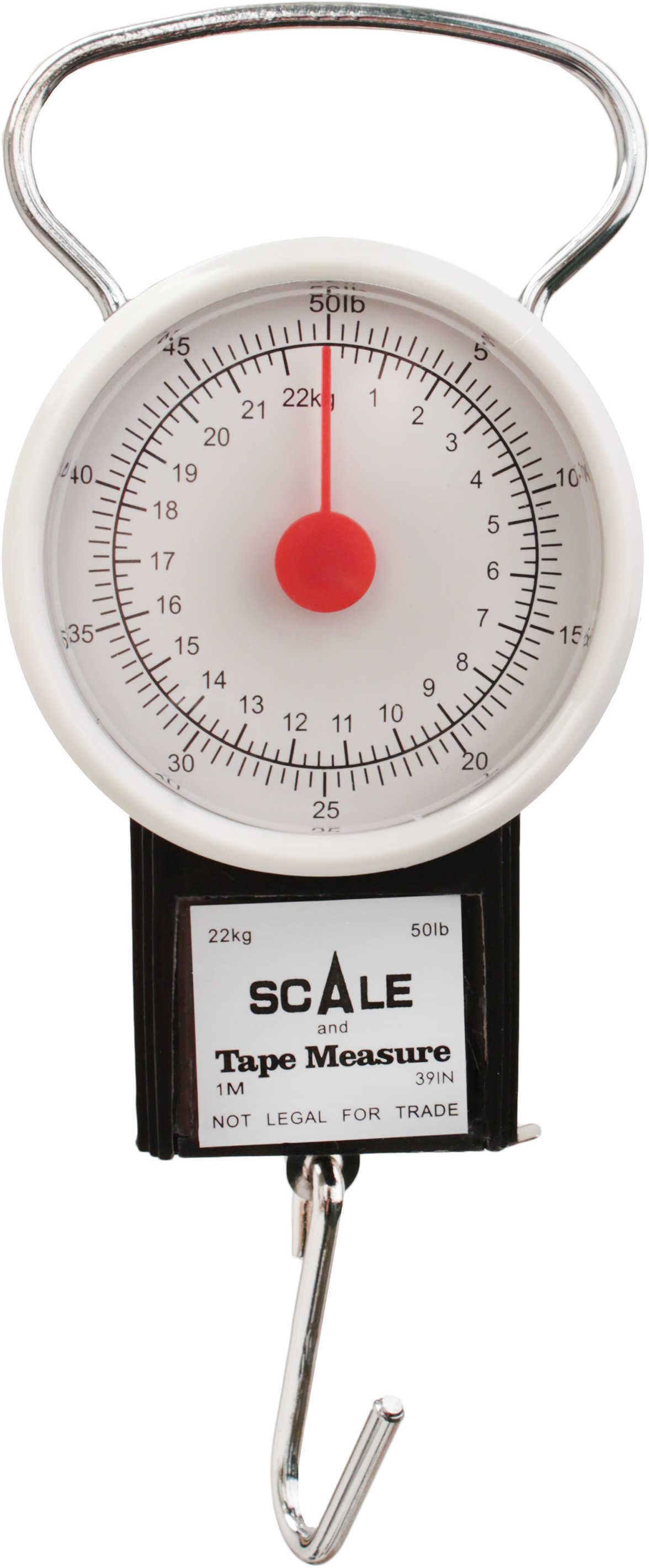 Eagle Claw Fishing Tackle Scale w/Tape Measure 50 lb, Digital Md: 04070-003