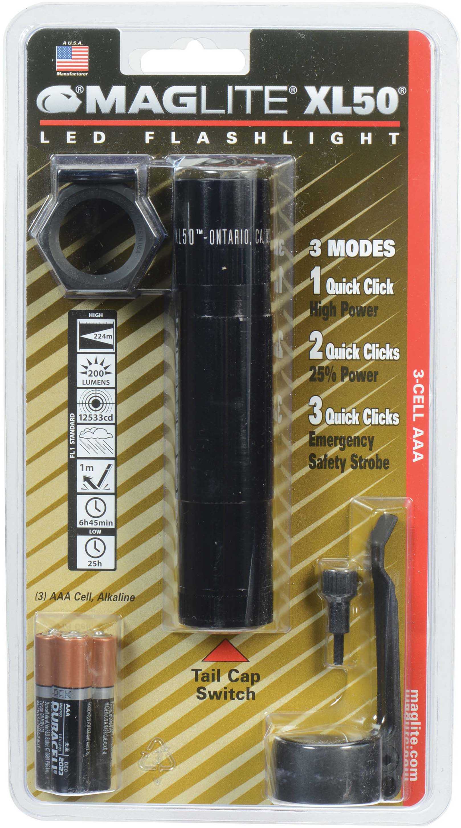 Maglite Xl50 Led Light Tactical Black Md: Xl50-S301C