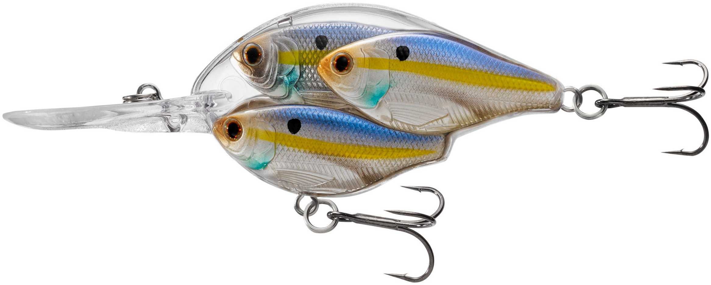 LIVETARGET Lures / Koppers Fishing and Tackle Corp Threadfin Shad Juvenile Bait Ball Squarebill Pearl/Violet #6 Medium Dive Md: TSB65M812