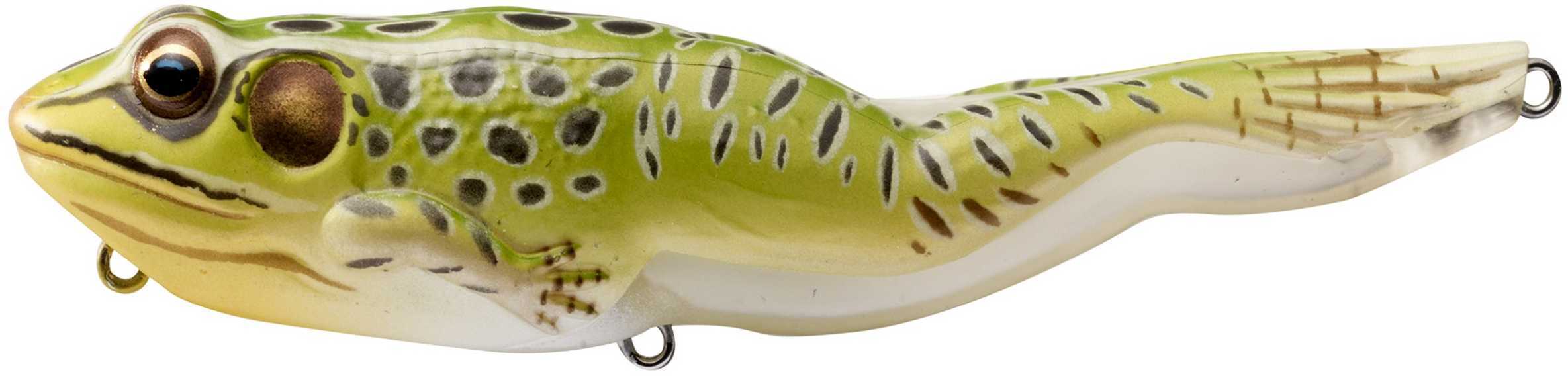 LIVETARGET Lures / Koppers Fishing and Tackle Corp Walking Frog 7/8 Oz 4 5/8" Green Yellow FGW118T-500