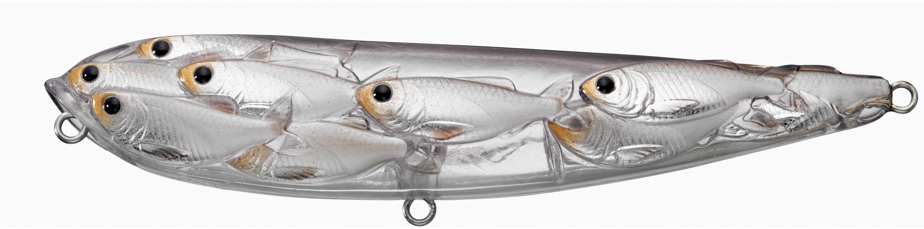 LIVETARGET Lures / Koppers Fishing and Tackle Corp Yearling Baitball Walking Pearl/Natural #4 Md: YWB115T816