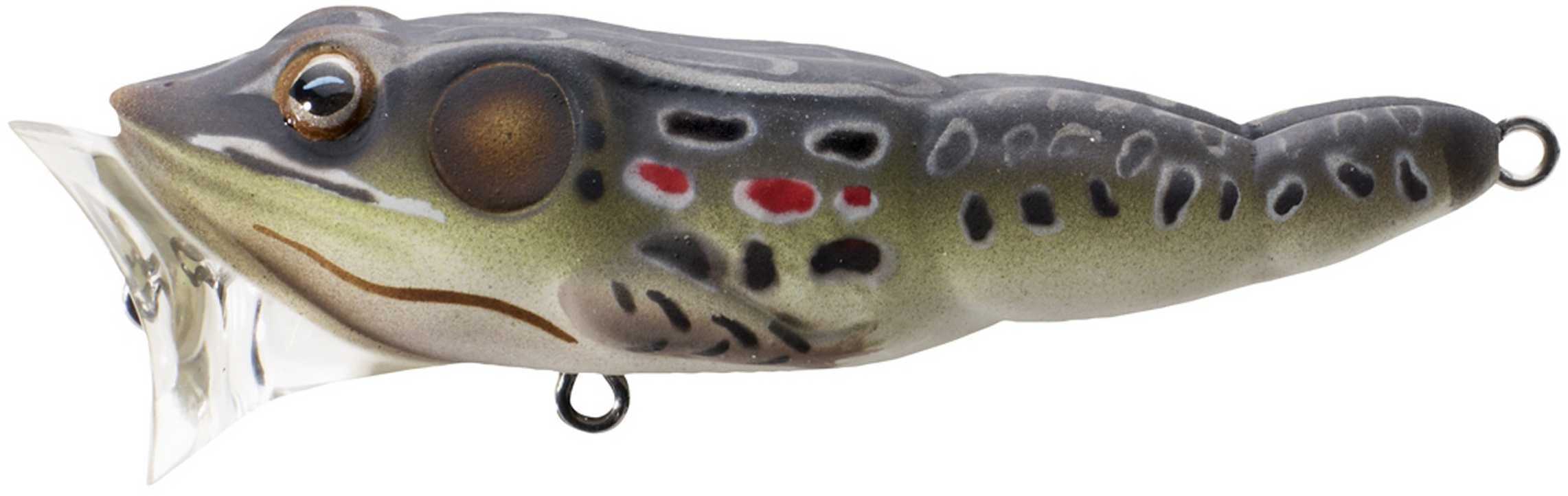 LIVETARGET Lures / Koppers Fishing and Tackle Corp Usa Popper Frog 1/2oz 3in Brn/Black FGP75T503