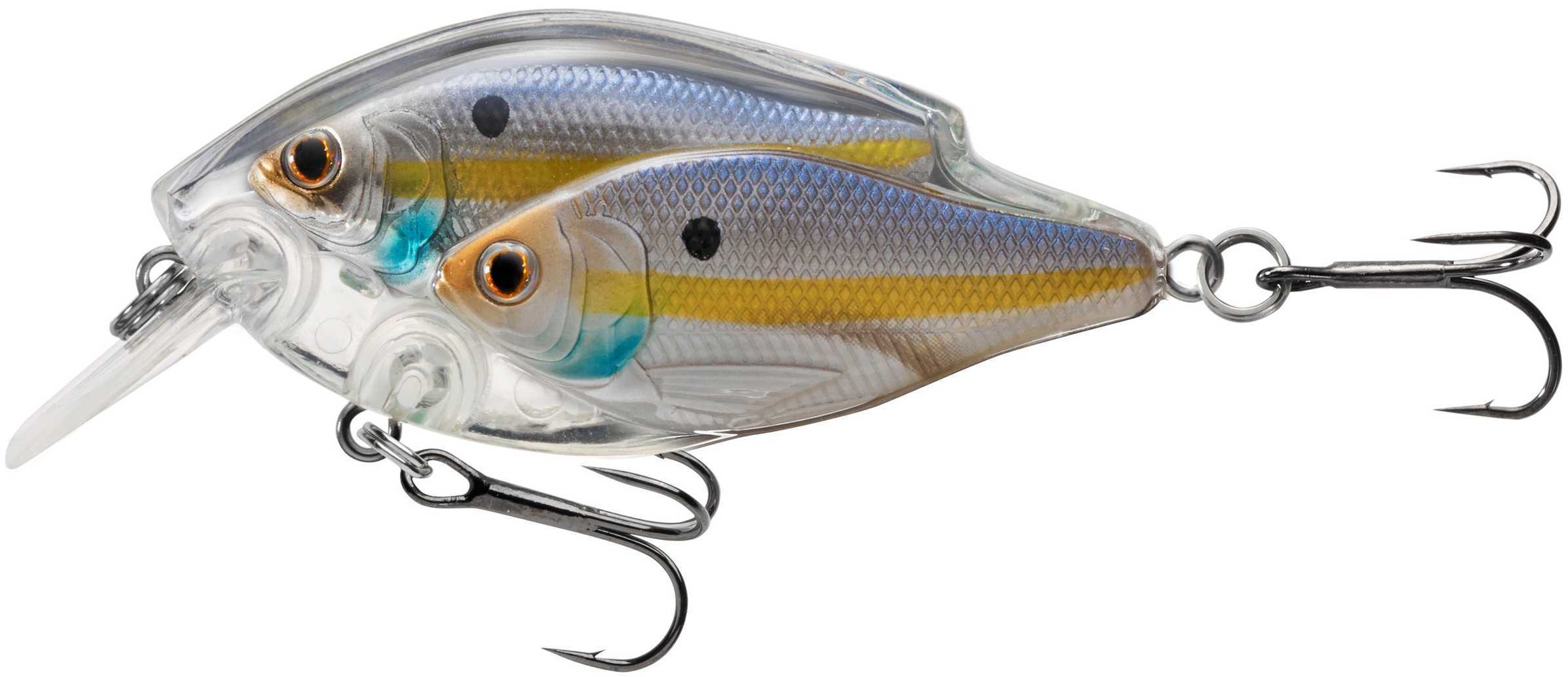 LIVETARGET Lures / Koppers Fishing and Tackle Corp Threadfin Shad Juvenile Bait Ball Squarebill Pearl/Violet #6 Shallow Dive Md: TSB60S812