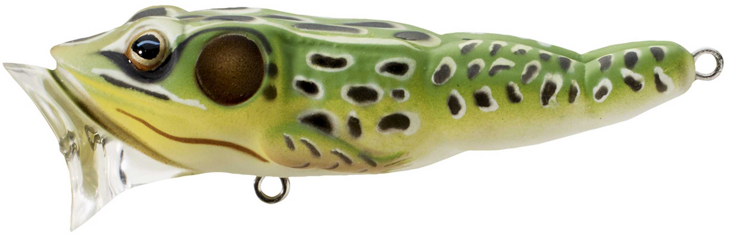 LIVETARGET Lures / Koppers Fishing and Tackle Corp Usa Popper Frog 1/2oz 3in Green/Yel FGP75T500