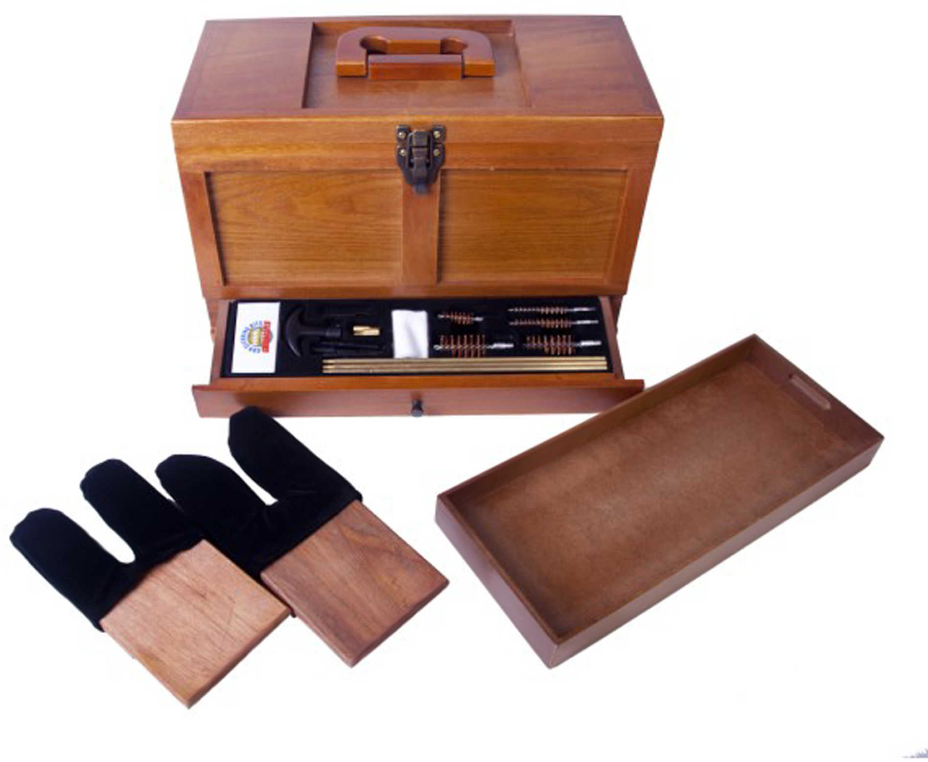 Gunmaster DAC Wooden Toolbox with Universal Cleaning Kit 17 Piece TBX736-1