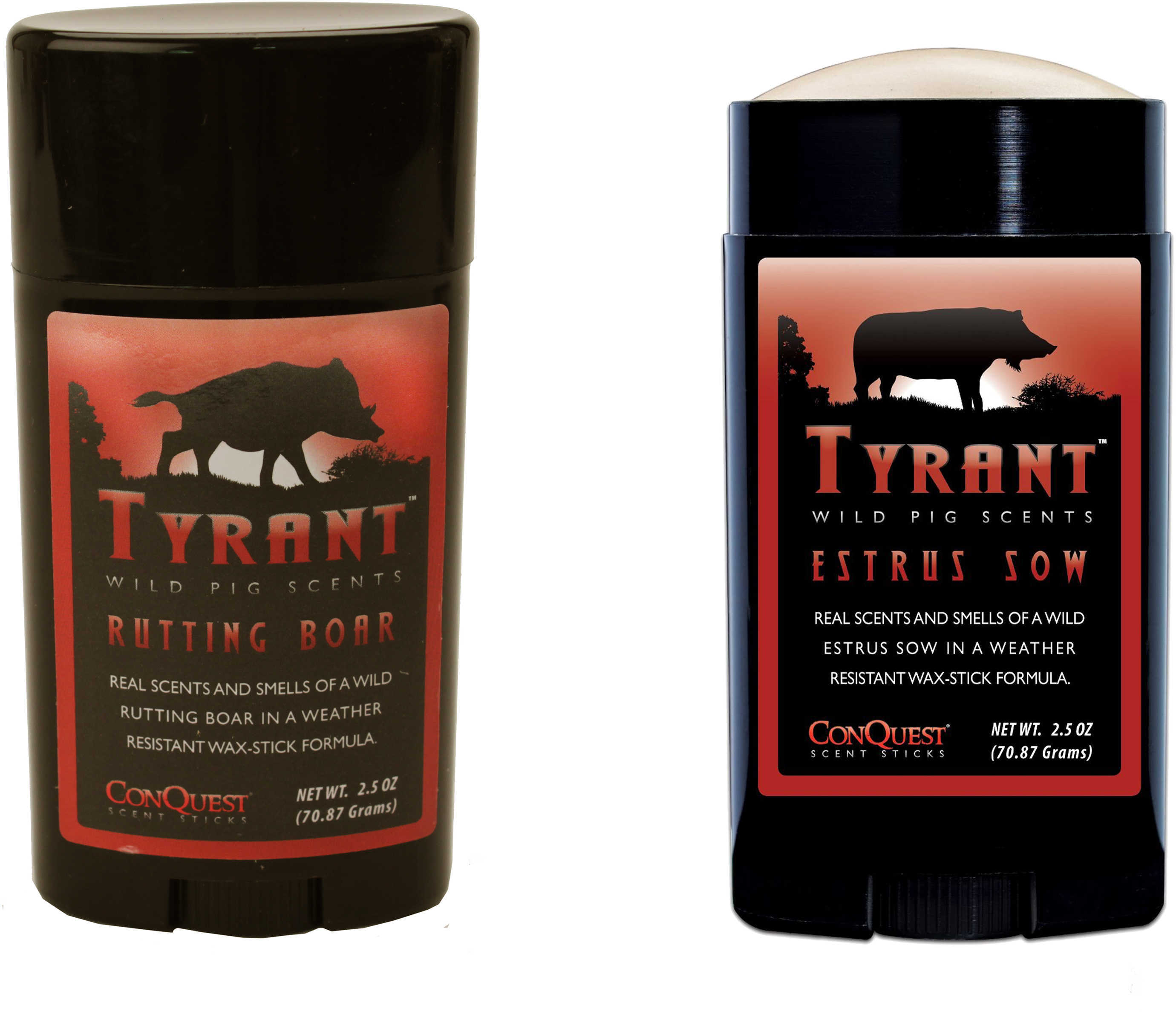 Conquest Scents Tyrant Pig Package Estrus Sow In A Stick & Rutting Boar 2.5 oz Each