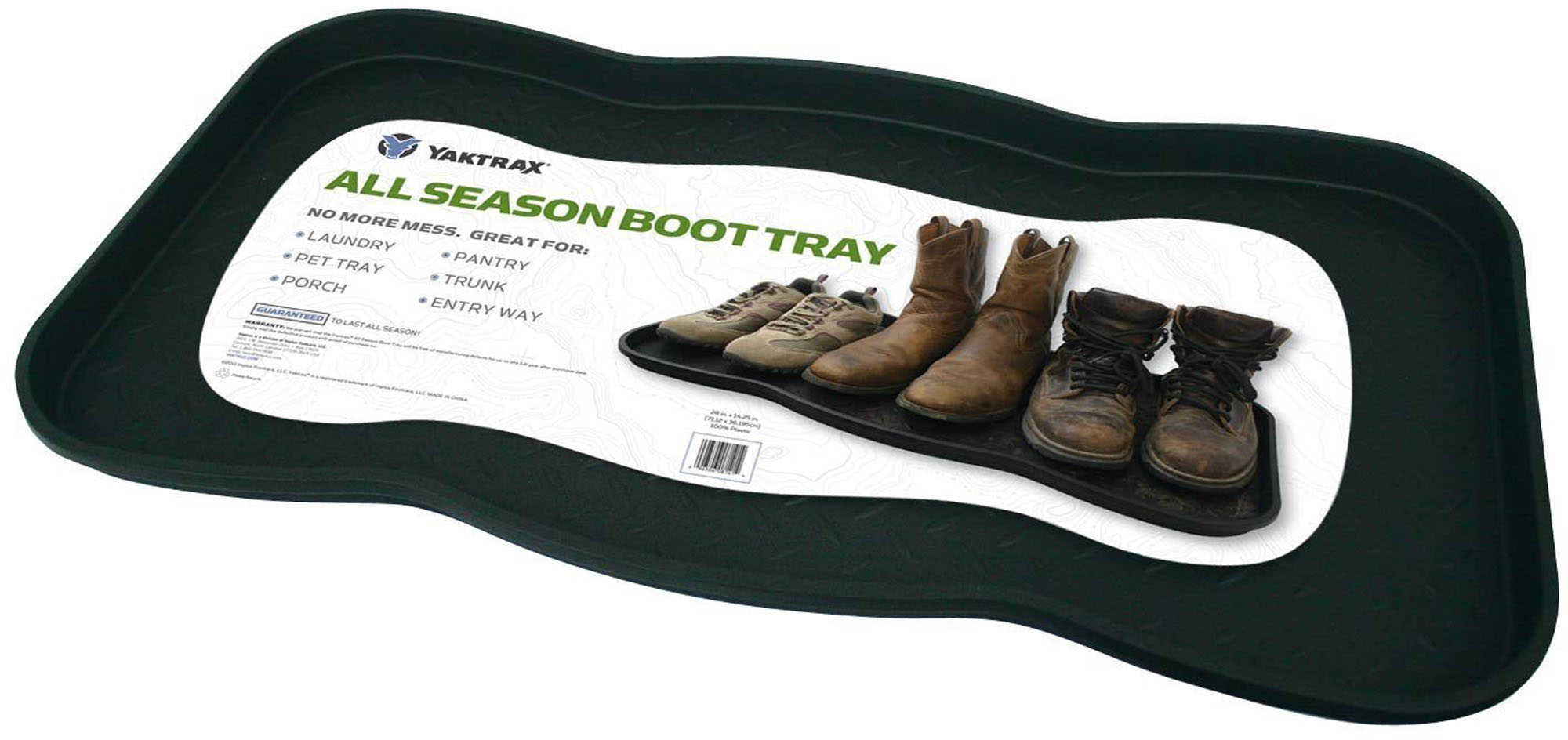 Yaktrax Boot Tray Black Md: 08141
