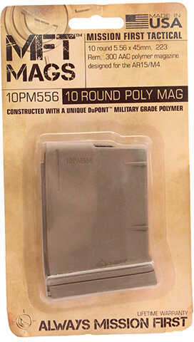 Mission First Tactical AR15 Magazine 10 Rounds, Scorched Dark Earth Md: 10PM556SDE   