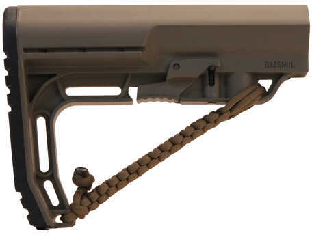 Click to see larger image. Mission First Tactical Battlelink Minimalist Stock MilSpec with NRAT, Scorched Dark Earth Md: BMSMILNRATSDE