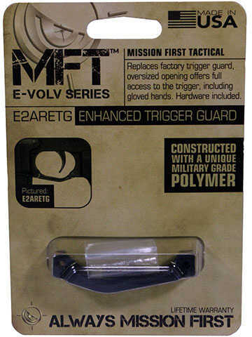 Mission First Tactical E-VolV AR15 Enhanced Trigger Guard Black Md: E2ARETG