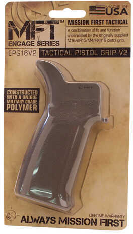 Mission First Tactical Engage Grip Scorched Dark Earth Pistol AR-15/M16 w/15 degree angle and no finger grooves EPG