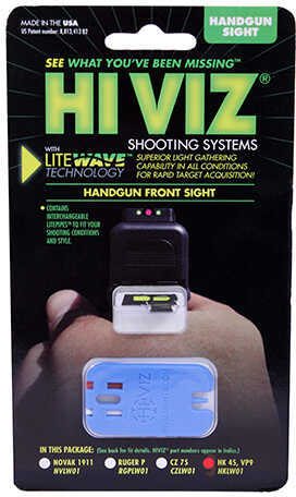 HiViz Sight Systems Litewave Front H&K Red/Green/White Md: HKLW01