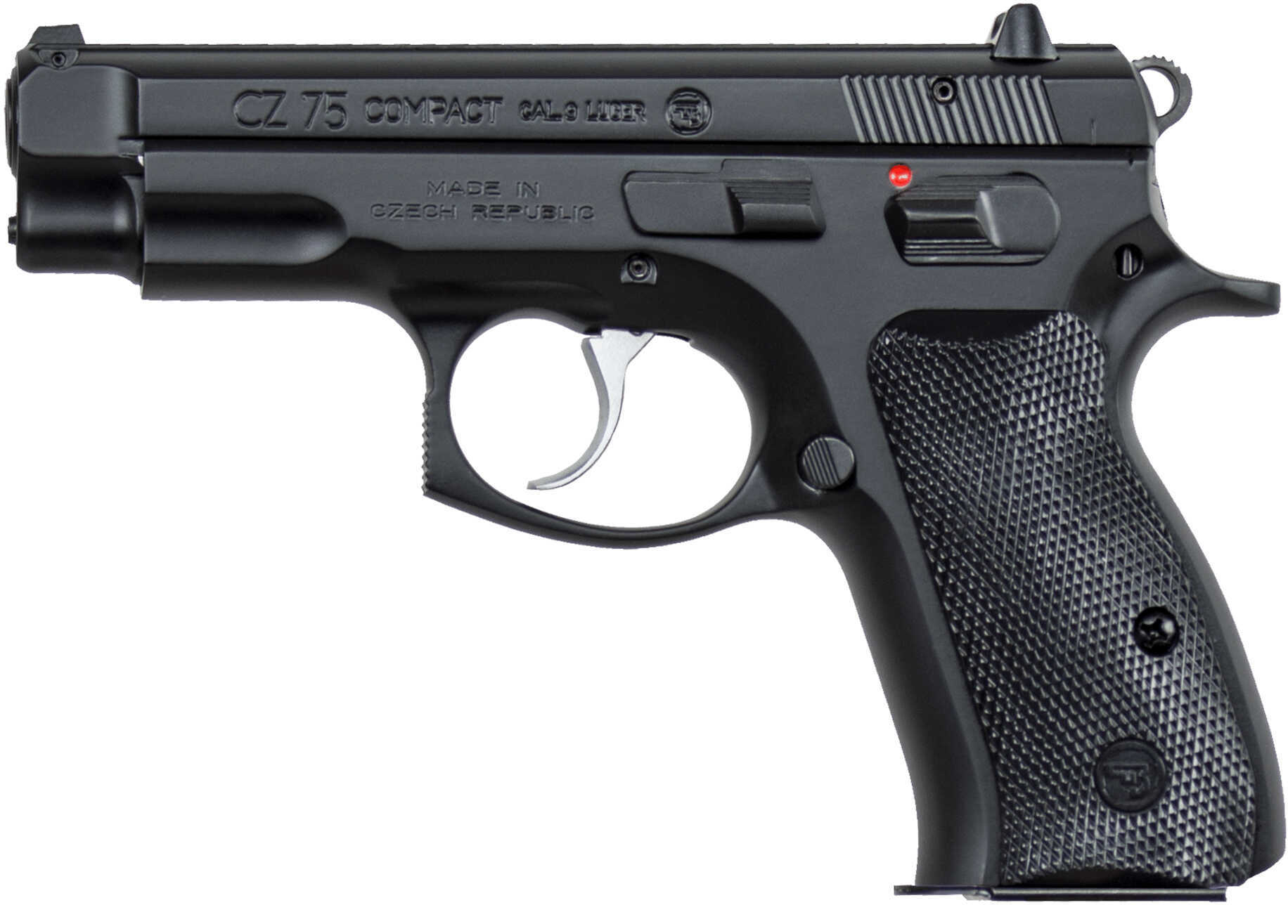 CZ CZ-75 Single/Double Action Semi-Auto Compact Pistol 9mm Luger 3.9" Barrel 10+1 Rounds Black 01190