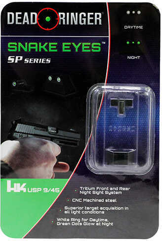 Dead Ringer Snake Eyes Pistol Sight H&K USP 9/40/45 Md: DR5040