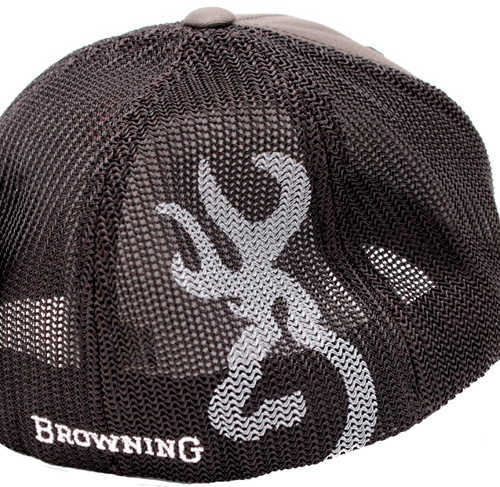 Browning Colstrip Flex Fit Cap Gray Small/Medium 308702892