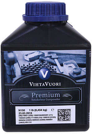 Vihtavuori N150 Smokeless Rifle Powder 1 lb Container Md: N1501